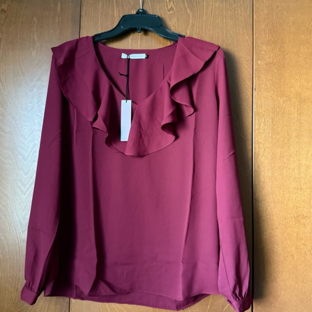 Three Eightytwo Revolve Nwt Ruffled Neckline Long… - image 1